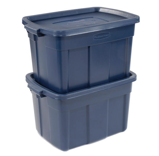 Rubbermaid RMRT310000 Roughneck Storage Box 31 Gallon - Navy Blue