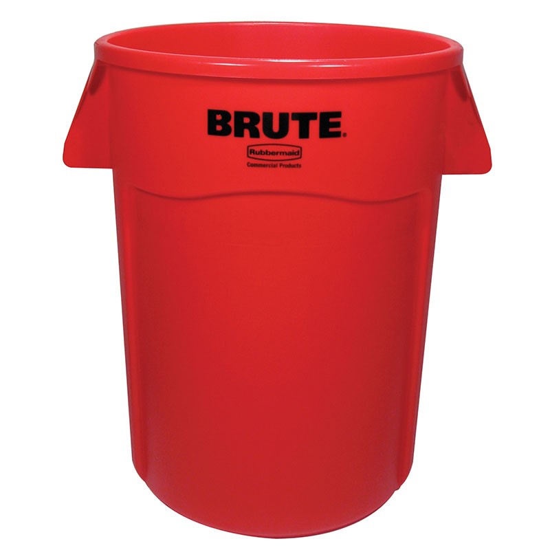 Rubbermaid 2643-60 Brute Container 44 gallon Case of 4 - Red
