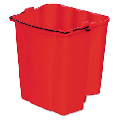 Rubbermaid 2064907 Dirty Water Bucket for Wavebrake Wringer 18-Qt - Red