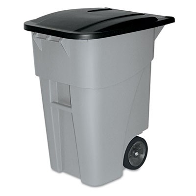 Rubbermaid 9W27 Brute Rollout Container, 50 gal - Gray