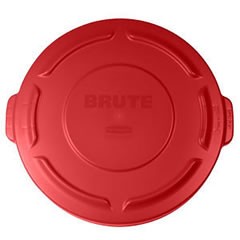 Rubbermaid 2654 Brute Lid for 55 Gallon 2655, Case of 3 - Red