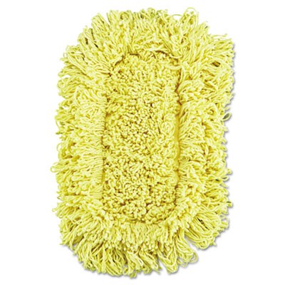 Rubbermaid J151-12 Trapper Commercial Dust Mop Looped-end 5 x 12 - Yellow
