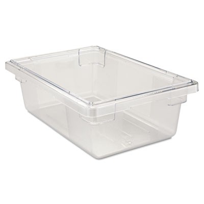 Rubbermaid 3309 Food/Tote Boxes, 3 1/2 gal - Clear