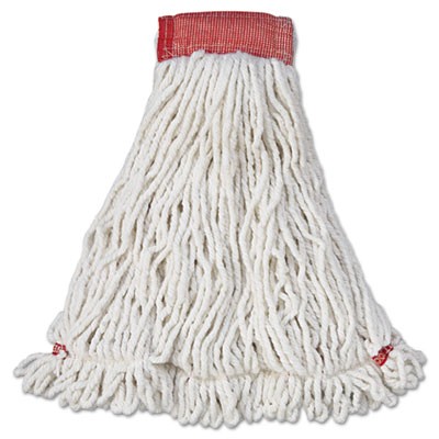 Rubbermaid A253 Web Foot Wet Mop Heads, Shrinkless 6/Case - White (Large)