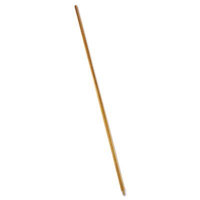 Rubbermaid 6361 Wood Threaded-Tip Broom/Sweep Handle, 60" - Natural