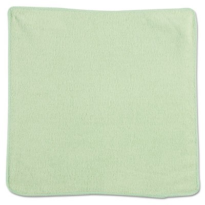 Rubbermaid 1820578 Microfiber Cleaning Cloths 12", 24/Case - Green