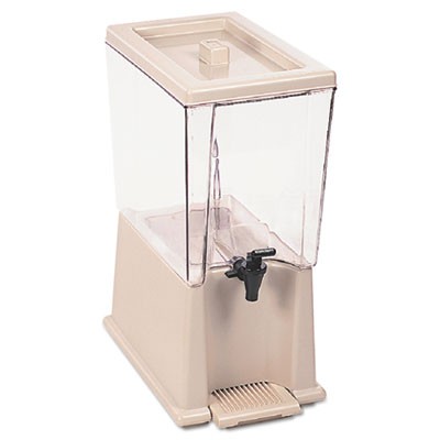 Rubbermaid 3359 Noncarbonated Beverage Dispenser, 5 gal - Clear/Off White