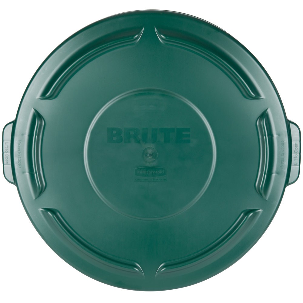 Rubbermaid 2654 Brute Lid for 55 Gallon 2655, Case of 3 - Green