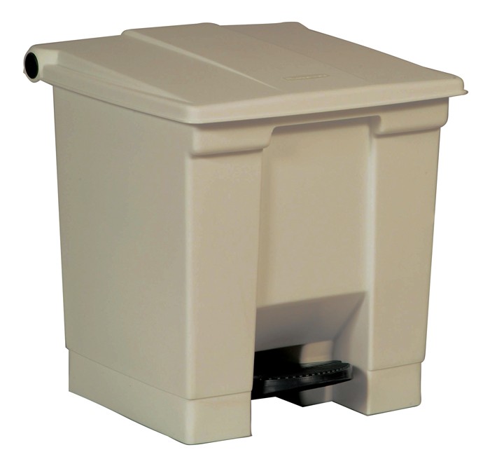 Rubbermaid 6143 Step-On Waste Container 8 gallon - Beige