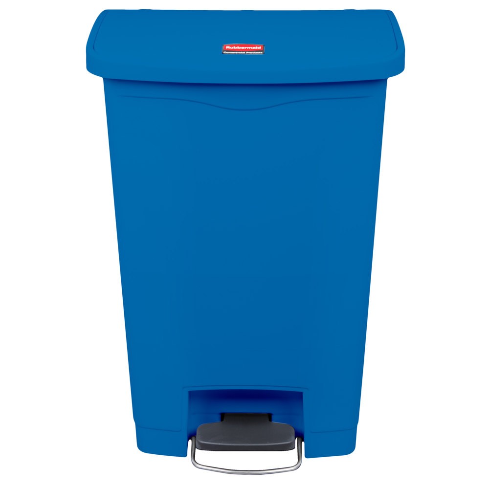 Rubbermaid 1883593 Slim Jim Step-On Container 13 gallon - Blue