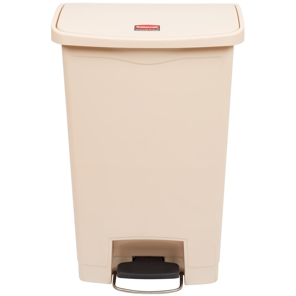 Rubbermaid 1883458 Slim Jim Step-On Container 13 gallon - Beige