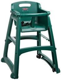 Rubbermaid 7805-08 Sturdy High Chair Fully Assembled With Wheels - Green