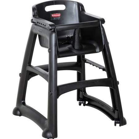 Rubbermaid 7805-08 Sturdy High Chair Fully Assembled With Wheels - Black