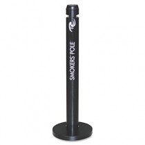 Rubbermaid R1BK Steel Smoker's Pole - Black