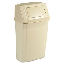 Rubbermaid 7822 Slim Jim Wall-Mounted Container 15 gal - Beige
