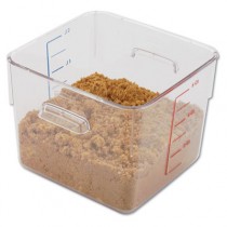 Rubbermaid 6306 SpaceSaver Square Containers, 6qt - Clear