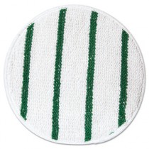 Rubbermaid P267 Low Profile Scrub-Strip Carpet Bonnet 17" - White/Green