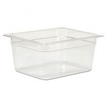 Rubbermaid 125P Cold Food Pan 1/2 Size 9 1/3 quart - Clear