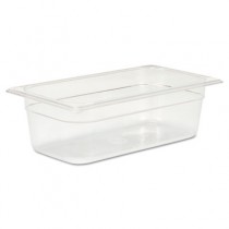 Rubbermaid 117P Cold Food Pan 1/3 Size 4 quart - Clear