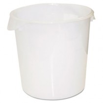 Rubbermaid 5728 Round Storage Container, 22qt Case of 12 - White