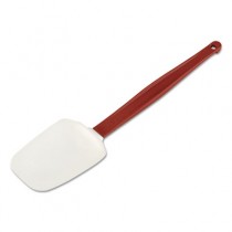 Rubbermaid 1967 High Heat Scraper Spoon, White w/Red Blade, 13 1/2"