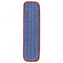 Rubbermaid Q410 Microfiber Wet Mopping Pad 18" 12/Case - Red