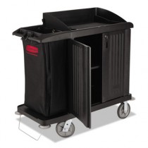 Rubbermaid 6192 Compact Housekeeping Cart with Doors