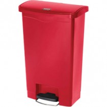 Rubbermaid 1883570 Slim Jim Step-On Container 24 gallon - Red