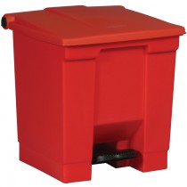 Rubbermaid 6143 Step-On Waste Container 8 gallon - Red