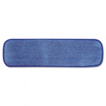 Rubbermaid Q410 Microfiber Wet Mopping Pad 18" 12/Case - Blue
