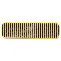 Rubbermaid Q810 Microfiber Scrubber Pad 6/Case 18" - Yellow