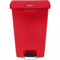 Rubbermaid 1883568 Slim Jim Step-On Container 18 gallon - Red