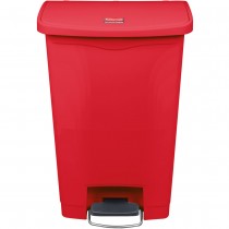 Rubbermaid 1883566 Slim Jim Step-On Container 13 gallon - Red