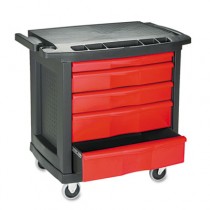 Rubbermaid 7734 Five-Drawer Mobile Work-Center 