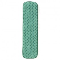 Rubbermaid Q410 Microfiber Wet Mopping Pad 18" - 12/Case - Green