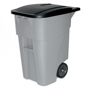 Rubbermaid 9W27 Brute Rollout Container, 50 gal - Gray