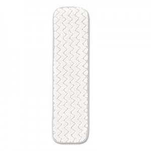 Rubbermaid Q412 Dry Room Pad, Microfiber, 18" Long, 12/Case - White