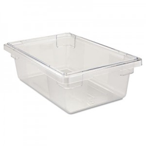 Rubbermaid 3309 Food/Tote Boxes, 3 1/2 gal - Clear