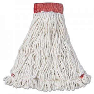 Rubbermaid A253 Web Foot Wet Mop Heads, Shrinkless 6/Case - White (Large)