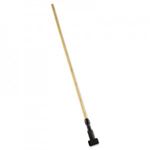 Rubbermaid H217 Gripper Bamboo Composite Mop Handle, 60" - Natural/Black
