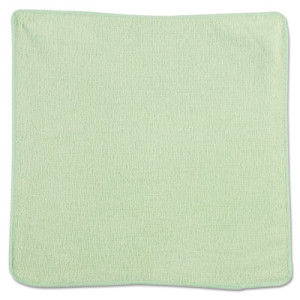 Rubbermaid 1820578 Microfiber Cleaning Cloths 12", 24/Case - Green