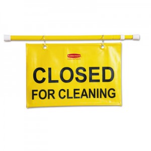Rubbermaid 9S15 Site Safety Hanging Sign - Yellow