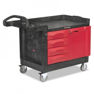 Rubbermaid 4533-88 TradeMaster Cart with 4-Drawer and Cabinet