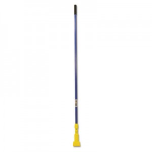 Rubbermaid H246 Gripper Fiberglass Mop Handle, 60", Blue/Yellow