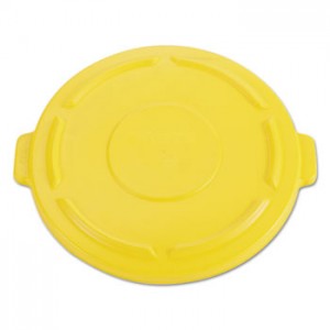 Rubbermaid 2654 Brute Lid for 55 Gallon 2655, Case of 3 - Yellow