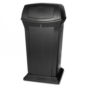 Rubbermaid 9175 Ranger 65 Gallon Container with 2 Doors - Black