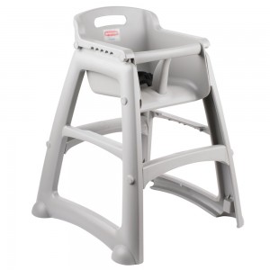 Rubbermaid 7814-08 Sturdy High Chair Assembly Required, w/o Wheels - Platinum