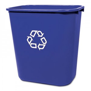 Rubbermaid 2956-73 Deskside Recycling Container 28 Quart 