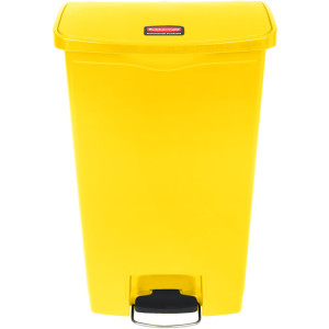 Rubbermaid 1883568 Slim Jim Step-On Container 18 gallon - Yellow
