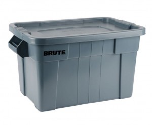 Rubbermaid 9S31 BRUTE Tote with Lid 20 Gallon - Gray